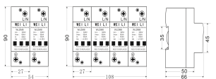 二级模块式电源电涌保护器WLDM8-80KA